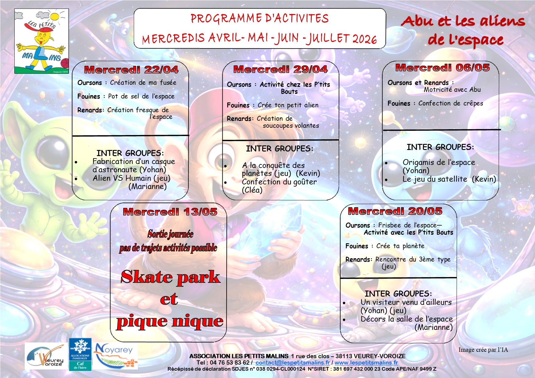 mercredis mai juin 2026